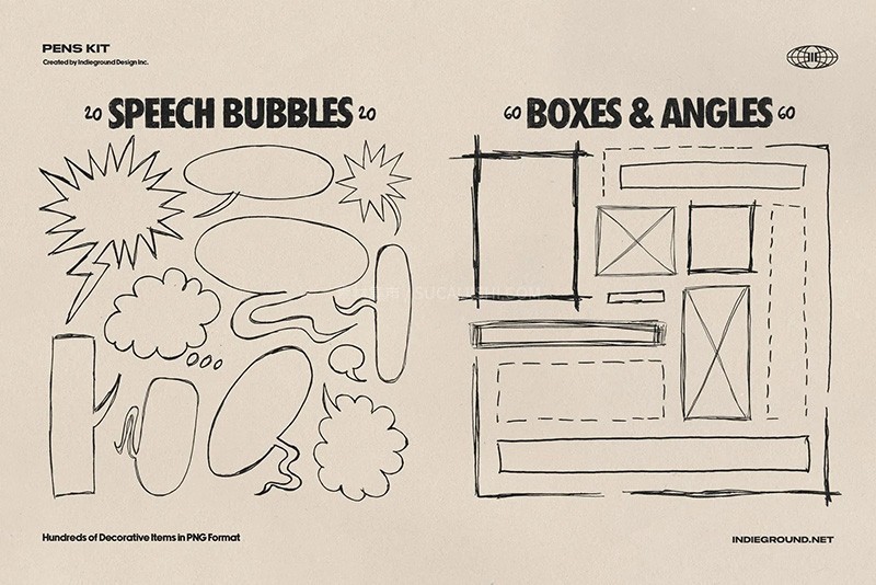 Photoshop经典笔迹手绘涂鸦笔刷